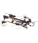 CenterPoint Archery Dagger 390 Compound Crossbow Kit, 390fps, Camo, AXCD190FCK