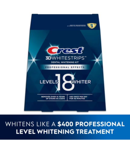 Crest 3D Whitestrips Professional Effects Teeth Whitening Strips Kit, 20 Treatments