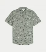 Easy Iron Pure Cotton Geometric Print Shirt