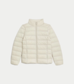 Feather & Down Quilted Packaway Puffer Jacket