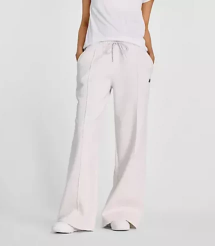 Cotton Fleece Wide Leg Pant