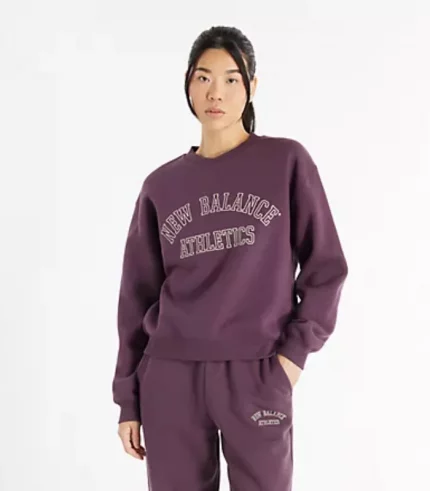 New Balance Women Graphic Fleece Crew