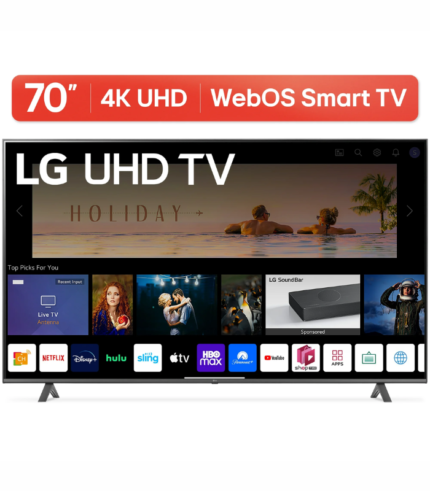 LG 70” 4K UHD Smart TV 2160p webOS, 70UQ7070ZUD