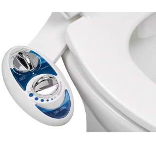 LUXE Bidet NEO 185 - Self-Cleaning, Non-Electric Bidet Attachment, Rear and Feminine Wash Blue