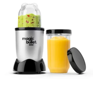 Magic Bullet® Mini 14 oz. Compact Personal Blender SilverBlack