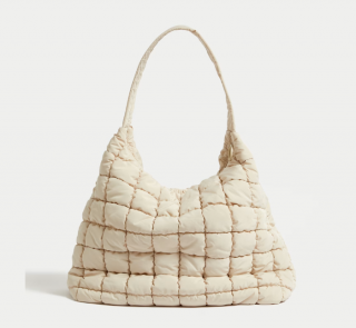 Nylon Quilted Shoulder Bag