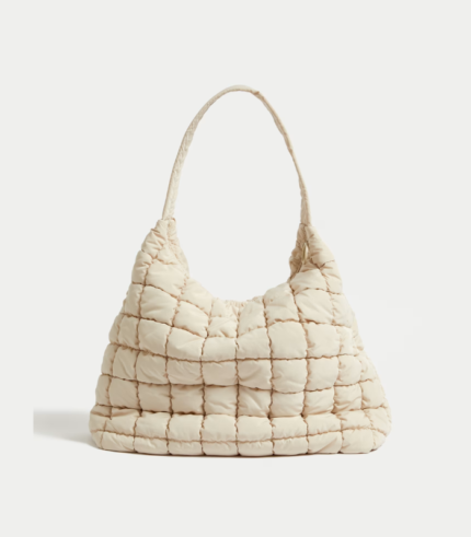 Nylon Quilted Shoulder Bag