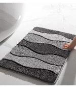 Oggfader Bathroom Mats Bathroom Rug Mat Extra Soft And Absorbent Microfiber Bath Rugs Non-Slip Plush Bath Carpet Machine Wash Dry Bath Mats For Bathroom Floor Tub Gray Gray