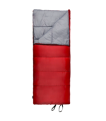 Ozark Trail 50-Degree Warm Weather Rectangular Sleeping Bag, Red, 33x75