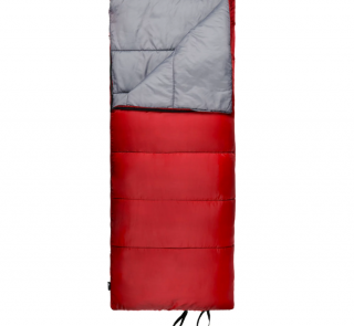 Ozark Trail 50-Degree Warm Weather Rectangular Sleeping Bag, Red, 33x75