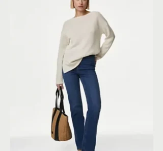 Pure Linen Crew Neck Jumper