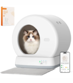 Smart Automatic Self-Cleaning Cat Litter Box, APP ControlIntegrated Safety Protection, White (4.2)