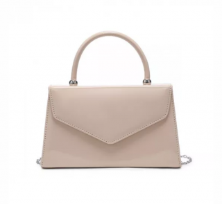 Top Handle Patent Clutch Bag