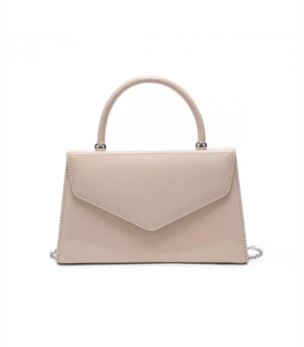 Top Handle Patent Clutch Bag