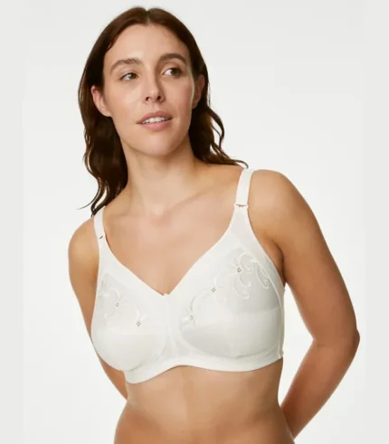 Total Support Embroidered Full Cup Bra B-G