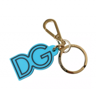 Blue Metal Logo Keyring Keychain