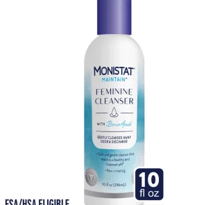 Monistat Boric Acid Feminine Cleanser, Fragrance Free Feminine Wash, 10 fl oz, 1 Pack