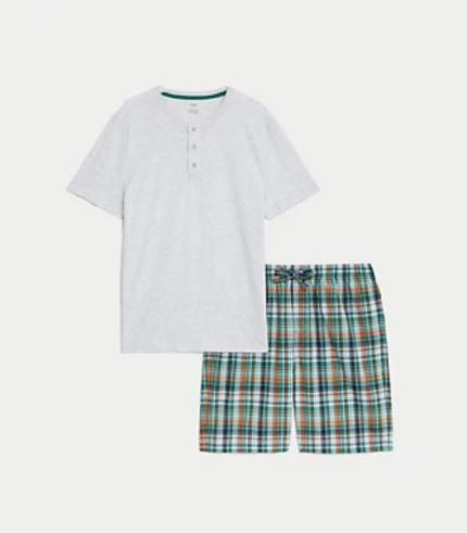 Pure Cotton Checked Pyjama Set