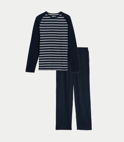 Pure Cotton Striped Pyjama Set