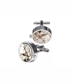 Working Watch Movement Cufflinks Vintage Skeleton Steampunk Design