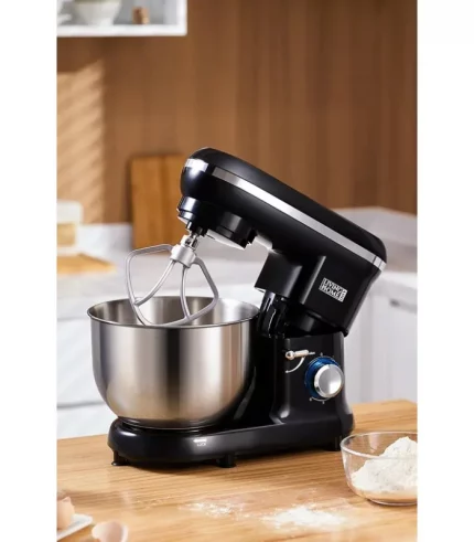 3-in-1 Multi-Function Mixer 5.5-Quart Household Stand Mixer Cake Baking Mixing Bowl 6 Speeds