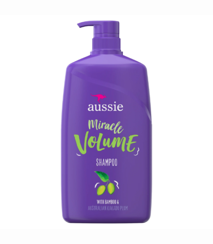 Aussie Miracle Volume with Plum & Bamboo, Paraben Free Shampoo, 26.2 fl oz