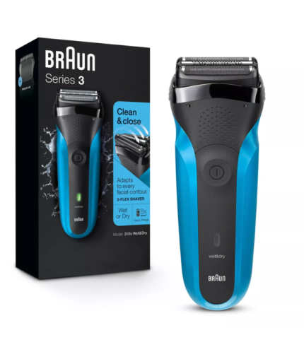 BRAUN SERIES 3-310S MEN'S RECHARGEABLE WET & DRY ELECTRIC FOIL SHAVER