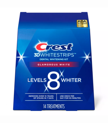 Crest 3D Whitestrips Glamorous White Teeth Whitening Kit with Hydrogen Peroxide - 14 Treatments