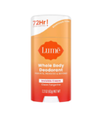 Lume Whole Body Women's Deodorant - Invisible Cream Stick - Aluminum Free - Clean Tangerine Scent - 2.2oz