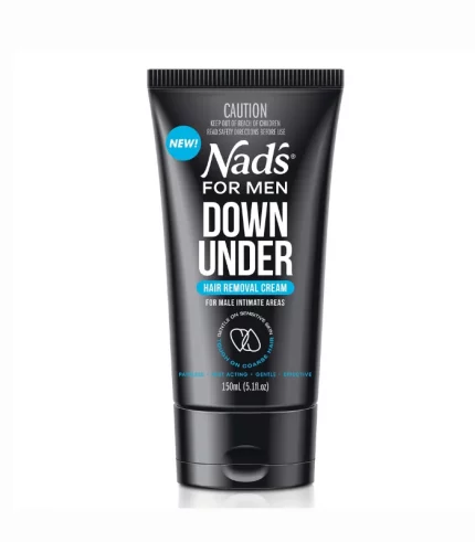 Nad's For Men Down Under Hair Removal Cream For Men's Private Areas, 5.1 fl. oz. with Aloe Vera for All Skin Types