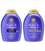 OGX Thick & Full + Biotin & Collagen Volumizing Hair Shampoo and Conditioner Duo, 13 fl oz