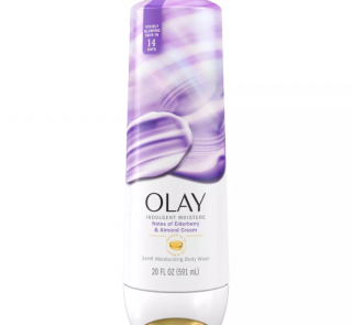 Olay Indulgent Moisture Body Wash Infused with Vitamin B3 - Notes of Elderberry and Almond Cream - 20 fl oz