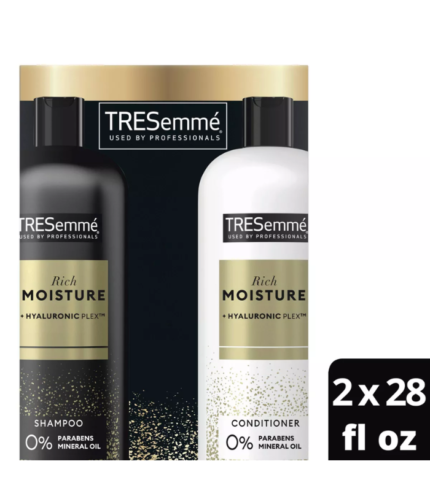 Tresemme Rich Moisture Shampoo and Conditioner Rich Moisture 2 ct for Dry Hair Formulated With Vitamin E and Biotin - 28oz