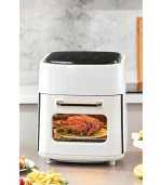 15L 3-tier Digital Touch Screen Air Fryer Oven with 4 Additional Accessories , Oil-Free,Rapid Air Circulation