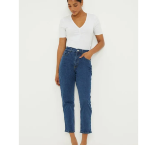 Comfort Stretch Cropped Straight Jeans