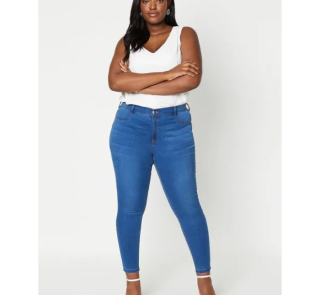 Curve Skinny Ankle Grazer Jeans