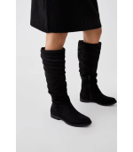 Karina Flat Ruched Boots