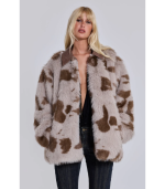 Lorax Cow Faux Fur Jacket