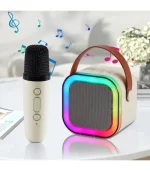 Mini Portable Karaoke Machine for Kids or Adults, Bluetooth Speaker with a Wireless Microphone, Kids Toys Birthday Gifts