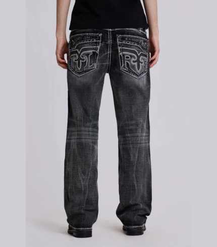 Rock Revival Washed Black Gwen Bootcut Jeans