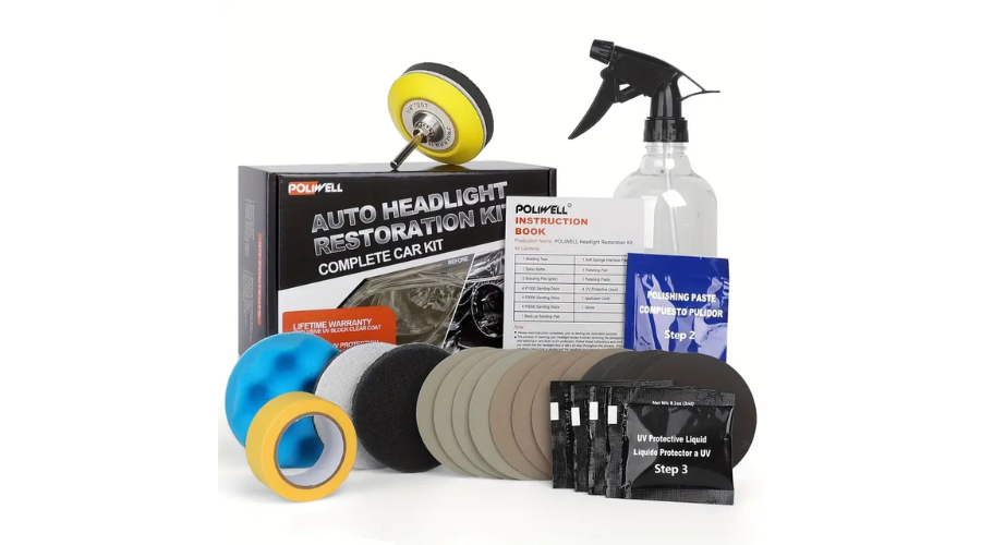 Poliwell Headlight Restoration Kit